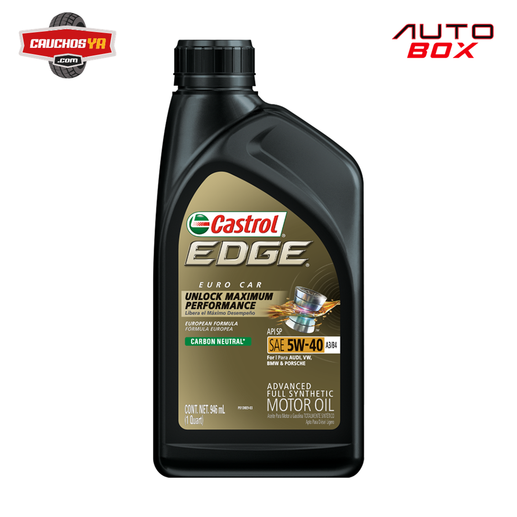 ACEITE CASTROL 5W40 FULL SINTETICO EDGE 946 ML