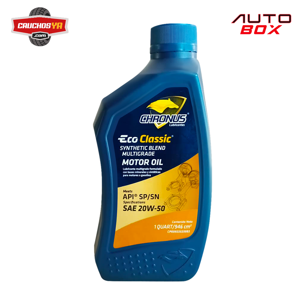 ACEITE SEMI SINT. API SP/SN SAE 20W50 CHRONUS 946 ML