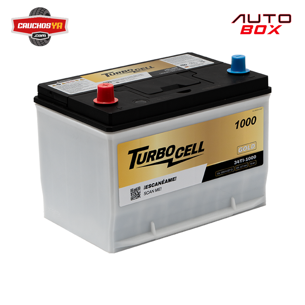 BATERIA 34TI 1000A 70Ah 117min 12V GOLD TURBOCELL